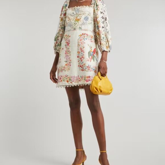 Delicate Forest Scarves Mini Dress - Picture 2 of 2